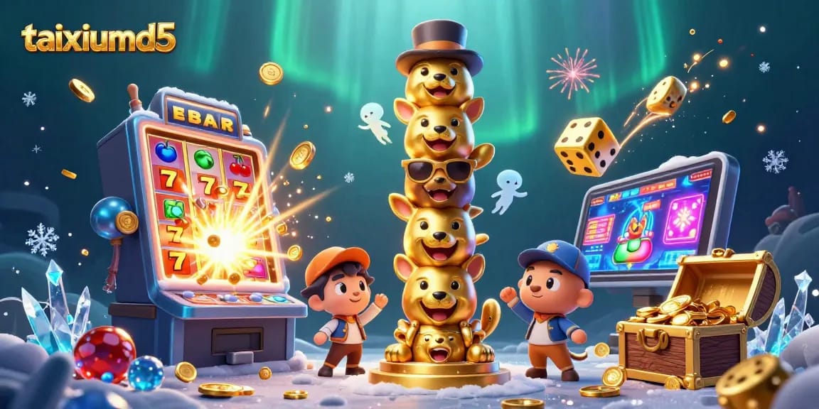 Experience the excitement of taixiumd5 with animated casino elements and vibrant graphics.