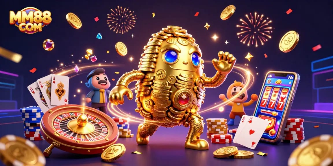 Engage in thrilling gameplay at MM88 COM with an ultra-detailed 3D casino scene full of excitement.