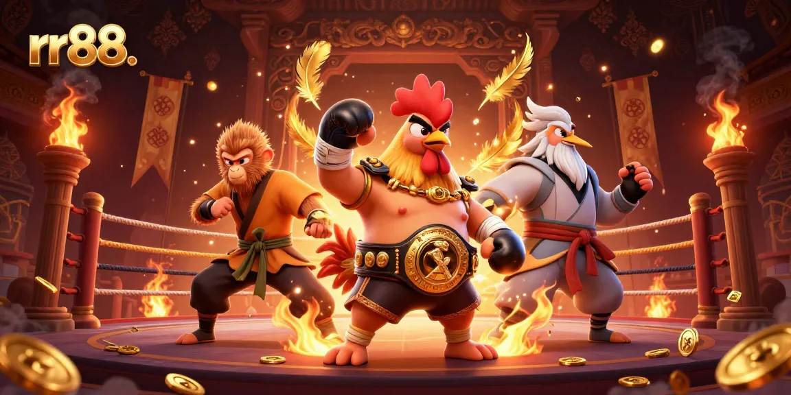 rr88. Engage in thrilling casino action with vibrant characters and electric atmosphere.