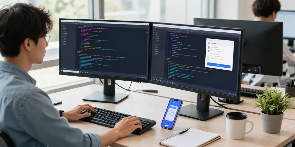 Setting up Telegram Chinese interface in a modern software development workspace with engaging elements.