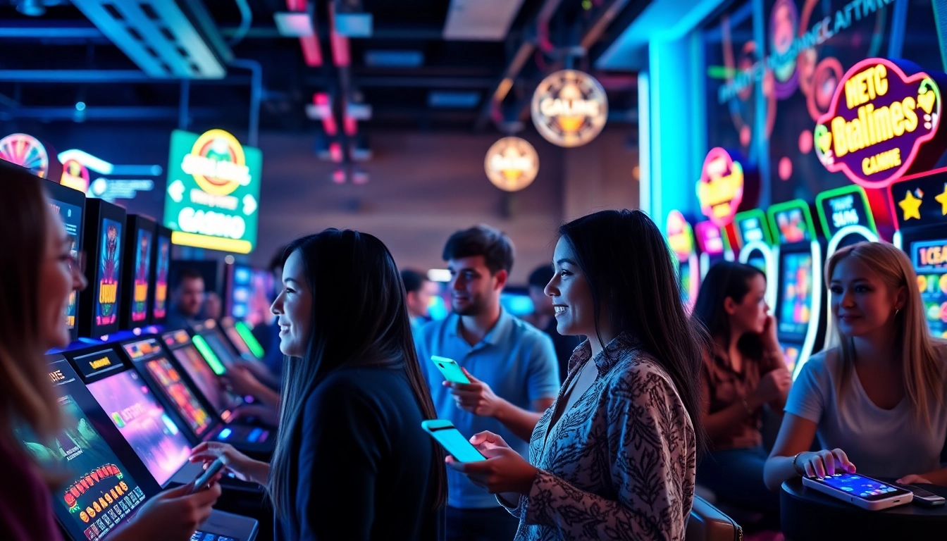 Engaging online gaming scene at gemwin.it.com showcasing diverse players and interactive entertainment.